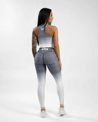 Gavelo GLNCHCK 5 Compression Leggings - White - Urban Gym Wear