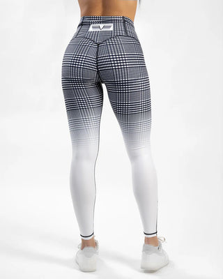 Gavelo GLNCHCK 5 Compression Leggings - White - Urban Gym Wear