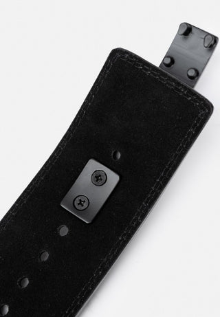 Gorilla Wear 4 Inch Carbon Leather Lever Belt - Black - Urban Gym Wear