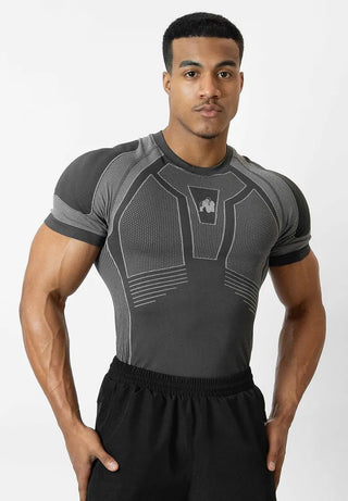 Gorilla Wear Arcata Seamless T-Shirt - Dark Grey - Urban Gym Wear