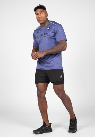 Gorilla Wear Baltimore T-Shirt - Blue - Urban Gym Wear