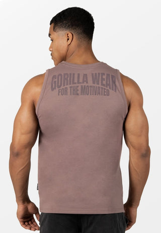 Gorilla Wear Belfort Tank Top - Taupe - Urban Gym Wear
