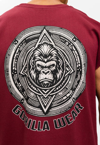 Gorilla Wear Bouse Cut Off Tank Top - Burgundy - Urban Gym Wear