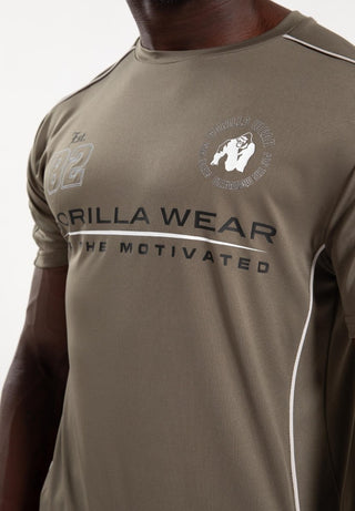 Gorilla Wear Broxton T-Shirt - Army Green - Urban Gym Wear