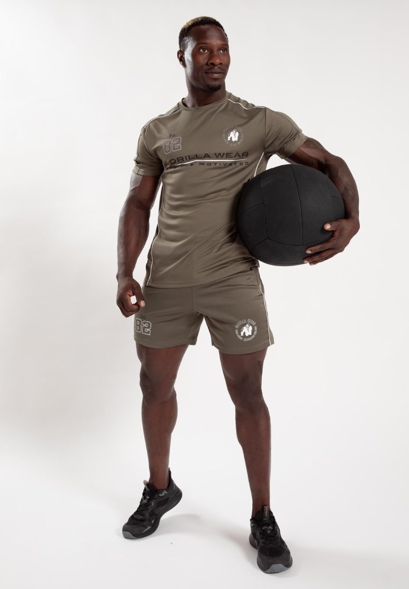 Gorilla Wear Broxton T-Shirt - Army Green - Urban Gym Wear