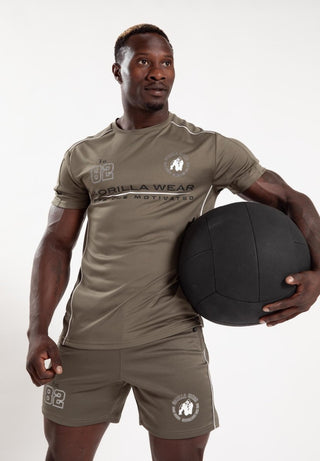 Gorilla Wear Broxton T-Shirt - Army Green - Urban Gym Wear