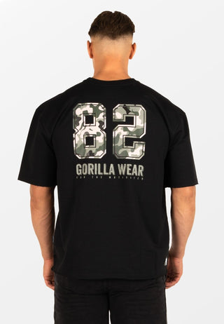 Gorilla Wear Callaway Oversized T-Shirt - Black - Urban Gym Wear
