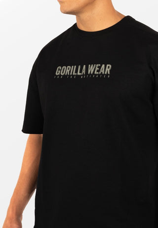 Gorilla Wear Callaway Oversized T-Shirt - Black - Urban Gym Wear