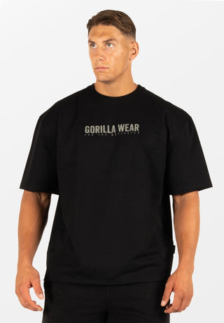 Gorilla Wear Callaway Oversized T-Shirt - Black - Urban Gym Wear