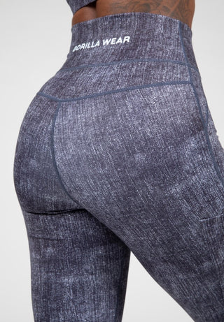 Gorilla Wear Camilla Leggings - Blue Denim - Urban Gym Wear