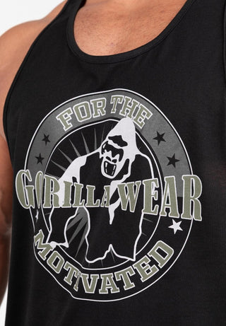 Gorilla Wear Casper Stringer - Black/Green - Urban Gym Wear
