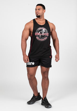 Gorilla Wear Casper Stringer - Black/Red - Urban Gym Wear