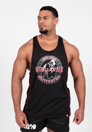 Gorilla Wear Casper Stringer - Black/Red - Urban Gym Wear