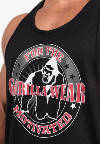 Gorilla Wear Casper Stringer - Black/Red - Urban Gym Wear