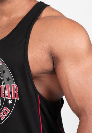 Gorilla Wear Casper Stringer - Black/Red - Urban Gym Wear