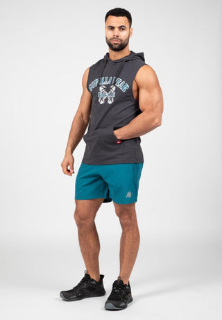 Gorilla Wear Chico S/L Hooded T-Shirt - Dark Grey - Urban Gym Wear