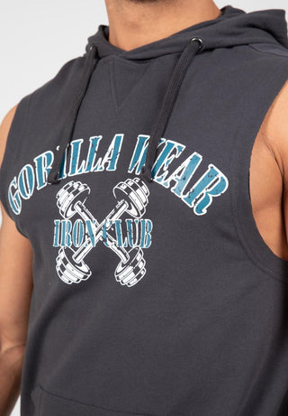 Gorilla Wear Chico S/L Hooded T-Shirt - Dark Grey - Urban Gym Wear