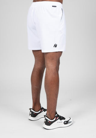 Gorilla Wear Clarkson Shorts - White - Urban Gym Wear