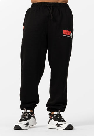 Gorilla Wear Classic Oversized Sweatpants - Black - Urban Gym Wear