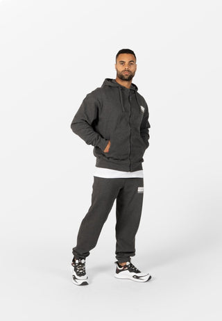 Gorilla Wear Classic Oversized Sweatpants - Dark Grey Melange - Urban Gym Wear