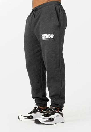 Gorilla Wear Classic Oversized Sweatpants - Dark Grey Melange - Urban Gym Wear
