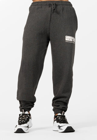 Gorilla Wear Classic Oversized Sweatpants - Dark Grey Melange - Urban Gym Wear