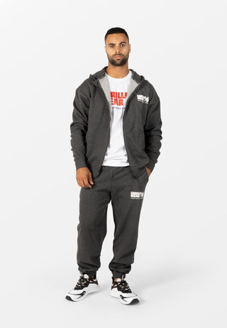 Gorilla Wear Classic Oversized Sweatpants - Dark Grey Melange - Urban Gym Wear