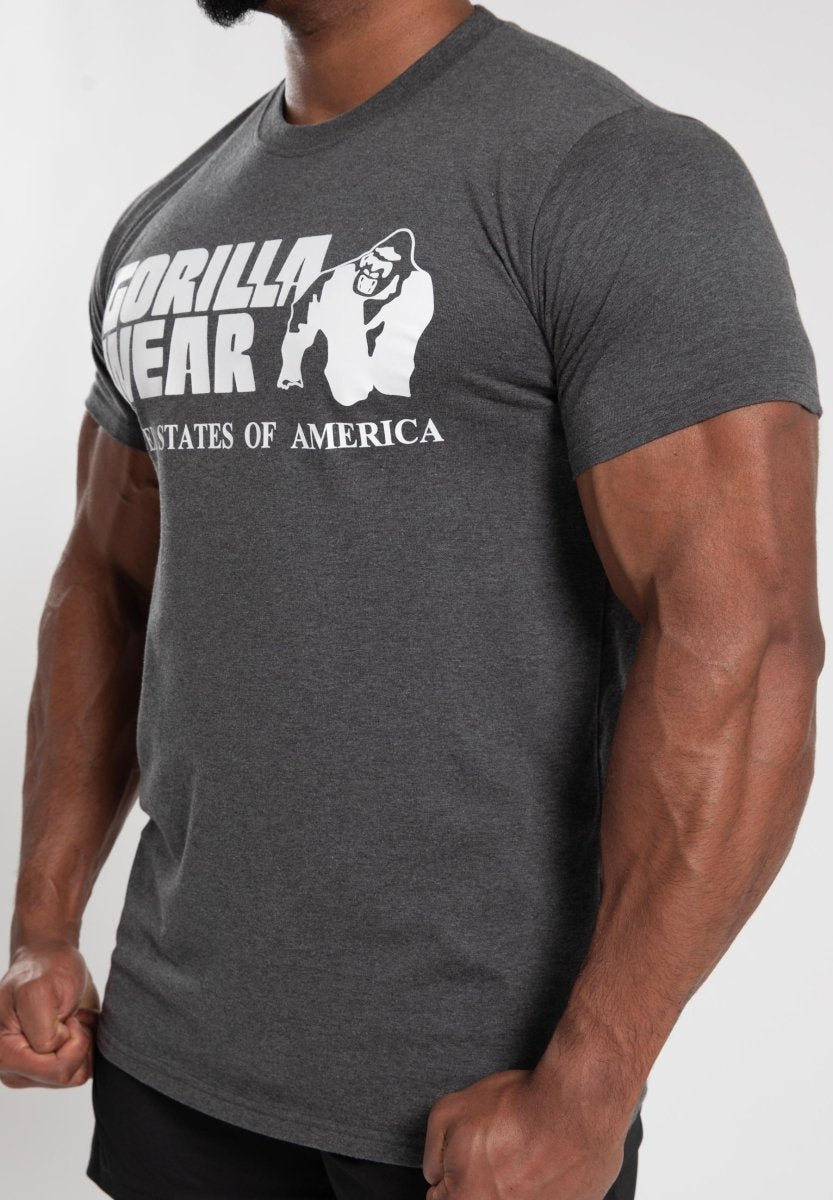 Gorilla Wear Classic T-Shirt - Dark Grey - Urban Gym Wear