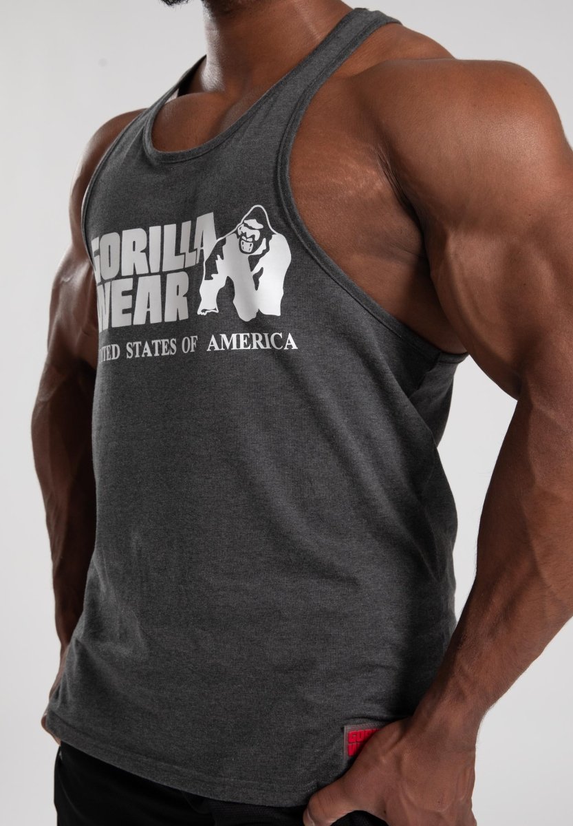 Gorilla Wear Classic Tank Top - Dark Grey - Urban Gym Wear