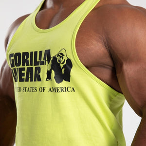 Gorilla Wear Classic Tank Top - Wild Lime - Urban Gym Wear