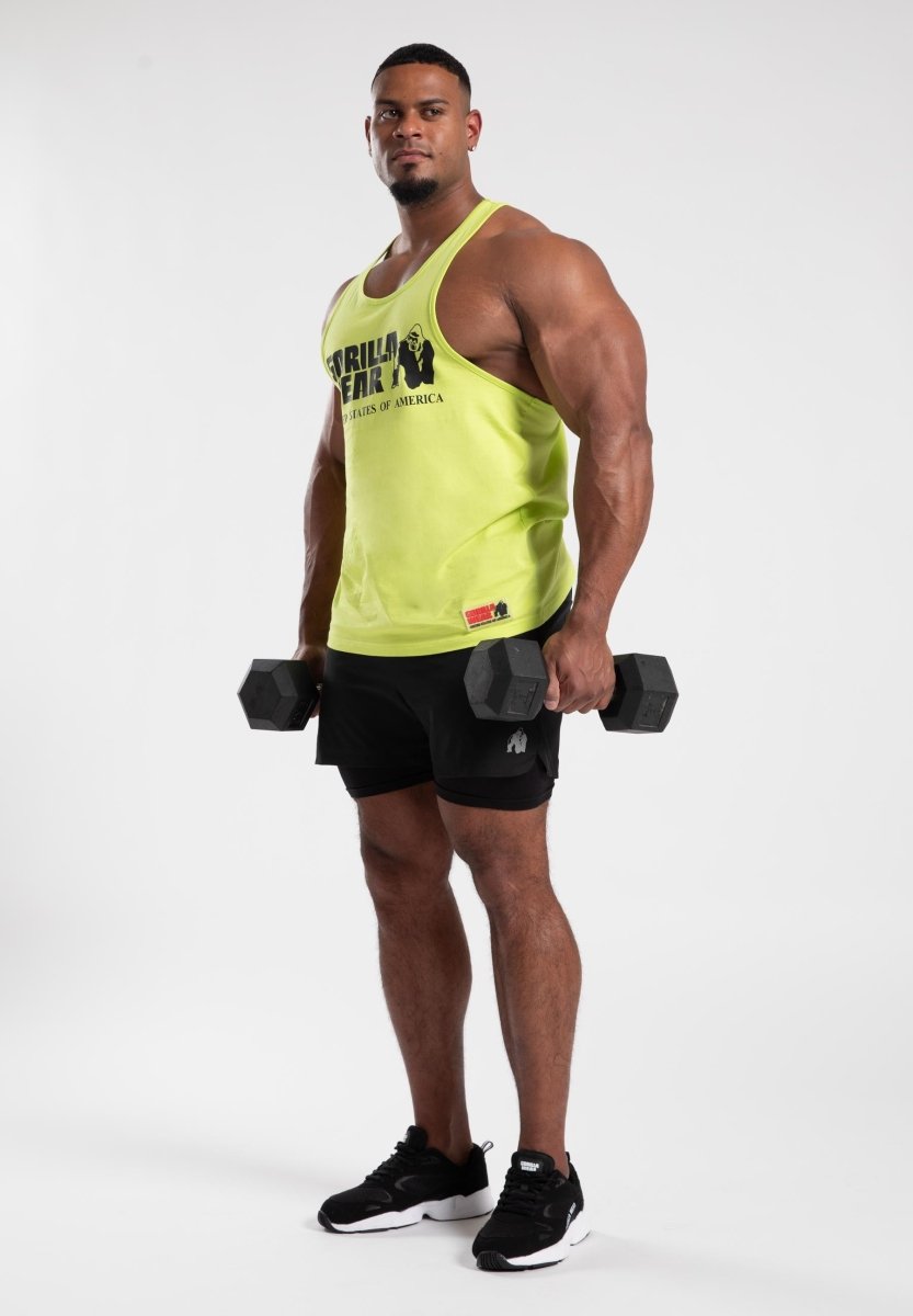 Gorilla Wear Classic Tank Top - Wild Lime - Urban Gym Wear