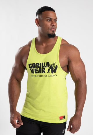 Gorilla Wear Classic Tank Top - Wild Lime - Urban Gym Wear