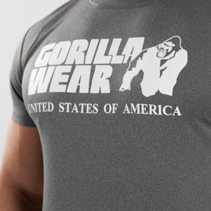 Gorilla Wear Classic Training T-Shirt - Grey - Urban Gym Wear