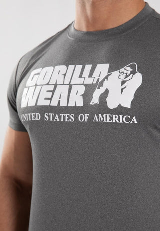 Gorilla Wear Classic Training T-Shirt - Grey - Urban Gym Wear