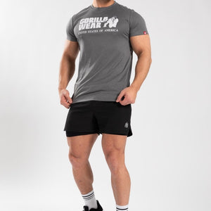 Gorilla Wear Classic Training T-Shirt - Grey - Urban Gym Wear