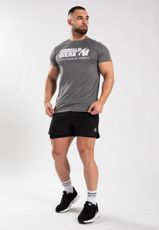 Gorilla Wear Classic Training T-Shirt - Grey - Urban Gym Wear