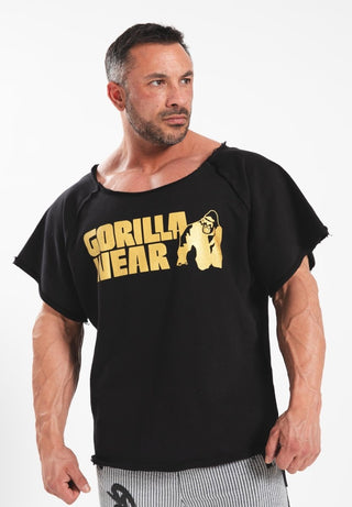 Gorilla Wear Classic Workout Top - Black/Gold - Urban Gym Wear