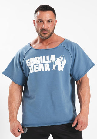 Gorilla Wear Classic Workout Top - Coronet Blue - Urban Gym Wear