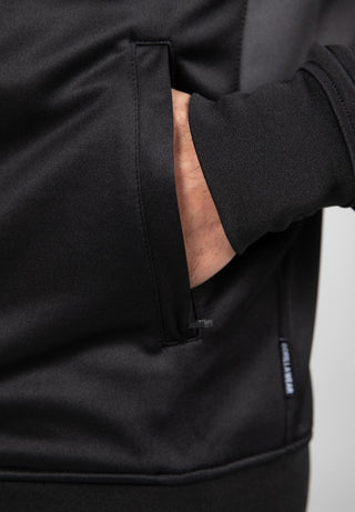 Gorilla Wear Devon Training Jacket - Black/Grey - Urban Gym Wear