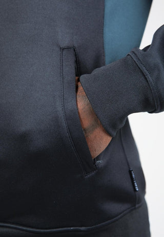 Gorilla Wear Devon Training Jacket - Grey/Blue - Urban Gym Wear