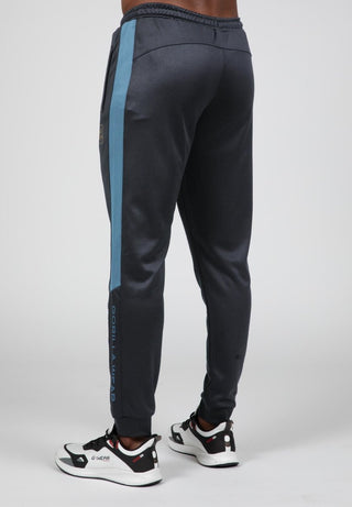 Gorilla Wear Devon Training Pants - Grey/Blue - Urban Gym Wear