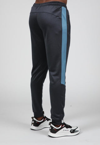 Gorilla Wear Devon Training Pants - Grey/Blue - Urban Gym Wear