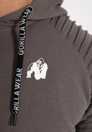 Gorilla Wear Georgia Zipped Hoodie - Grey - Urban Gym Wear