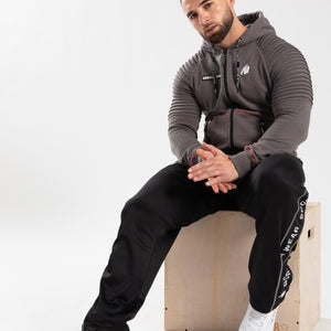 Gorilla Wear Georgia Zipped Hoodie - Grey - Urban Gym Wear