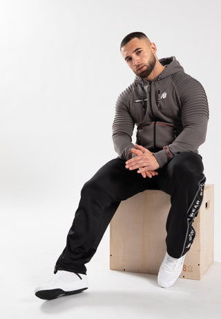 Gorilla Wear Georgia Zipped Hoodie - Grey - Urban Gym Wear