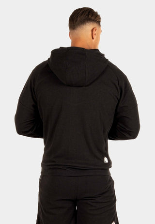 Gorilla Wear Harvey Hooded Track Jacket - Black - Urban Gym Wear
