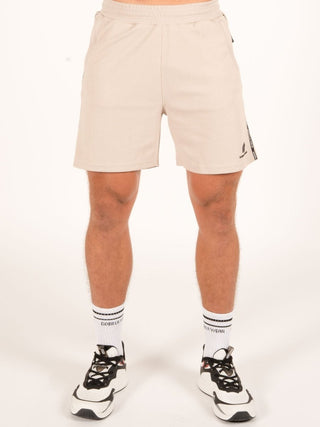 Gorilla Wear Harvey Track Shorts - Beige - Urban Gym Wear