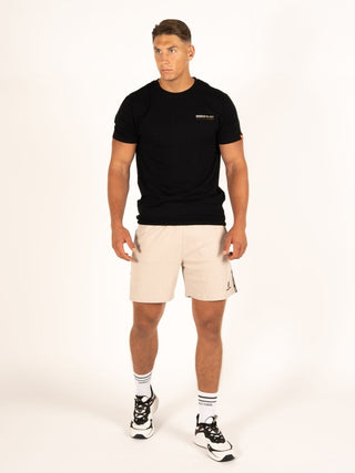 Gorilla Wear Harvey Track Shorts - Beige - Urban Gym Wear