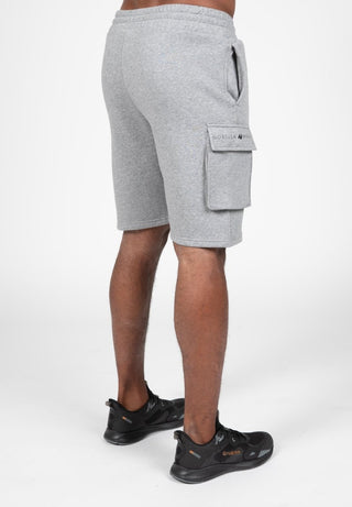 Gorilla Wear Hudson Cargo Sweat Shorts - Grey Melange - Urban Gym Wear