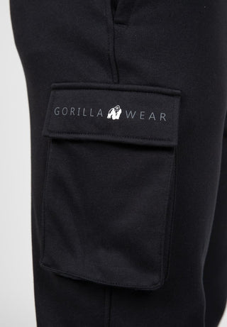 Gorilla Wear Hudson Cargo Sweatpants - Black - Urban Gym Wear